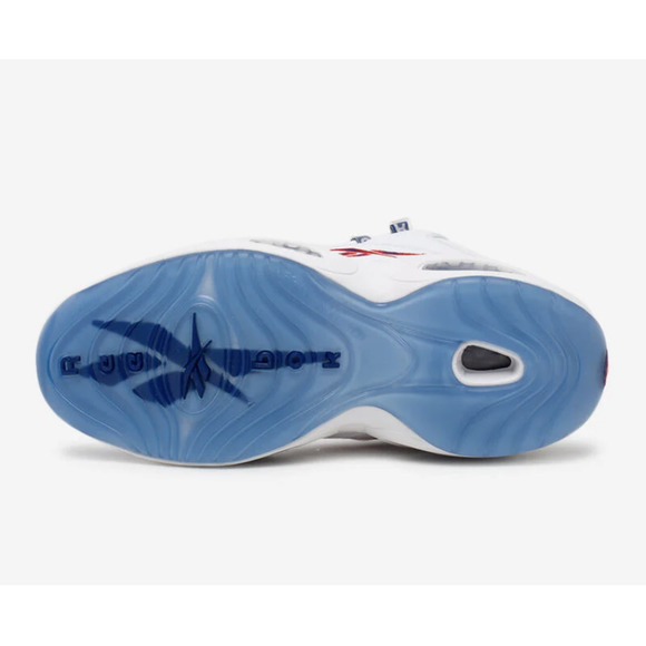 Reebok Classics Question Mid Iverson Blue Toe Mens 9 OG Basketball NWT GX0227 - Picture 6 of 6